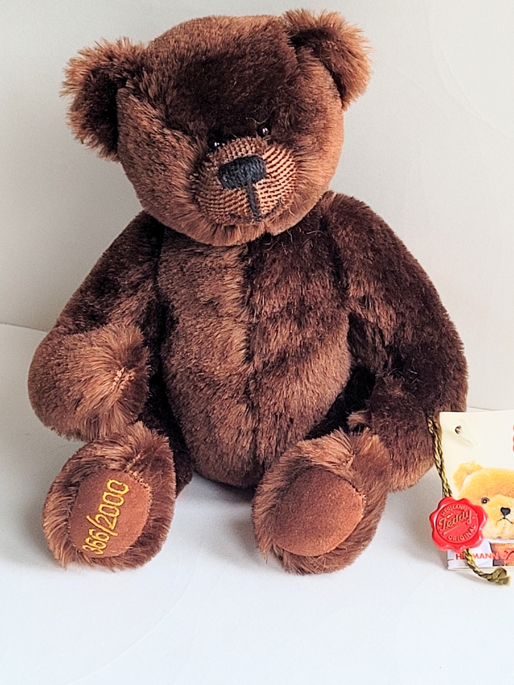 Vintage Hermann Brown Mohair Teddy Bear - #366/2000